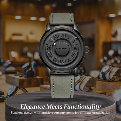 Max | Men's Stylish Black Dial Casual Wristwatch