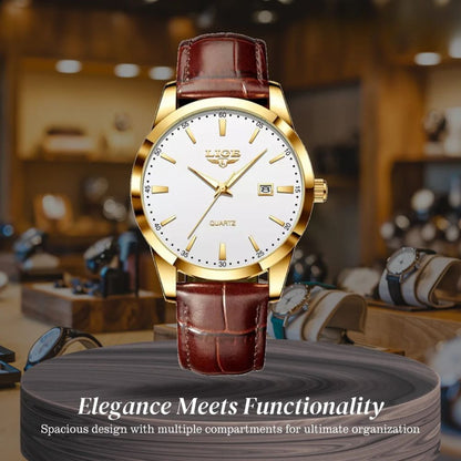 Sam | Leather Military Chronograph Watch | 40mm