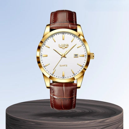 Sam | Leather Military Chronograph Watch | 40mm