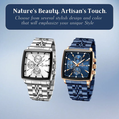 Troy | Men's Rectangular Luxury Quartz Wristwatch