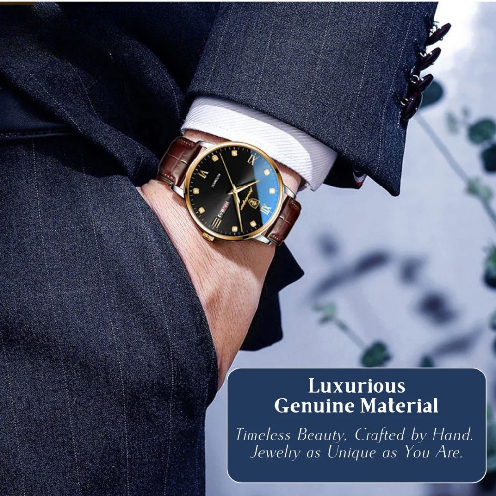 Enzo | Men's Elegant Quartz Waterproof Watch | 42mm