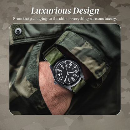 Nicolas | Luminous Field Watch with Tactical Strap