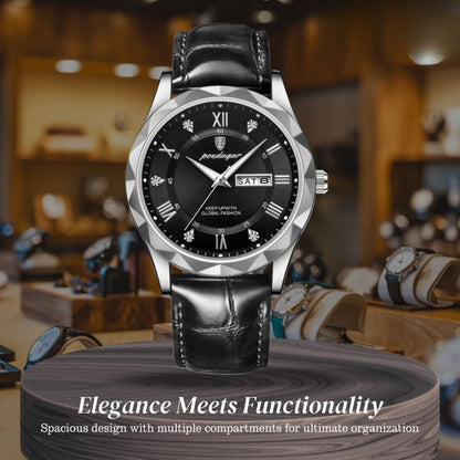 Levi | Men's Quartz Watch with Date and Day Display | 41mm