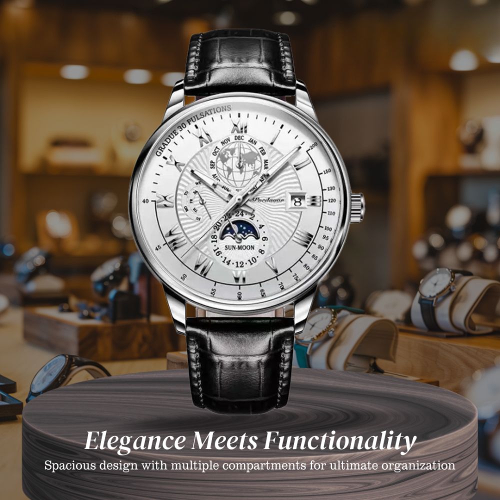 Xavier | Modern Luxury Slim Quartz Timepiece Watch | 40mm