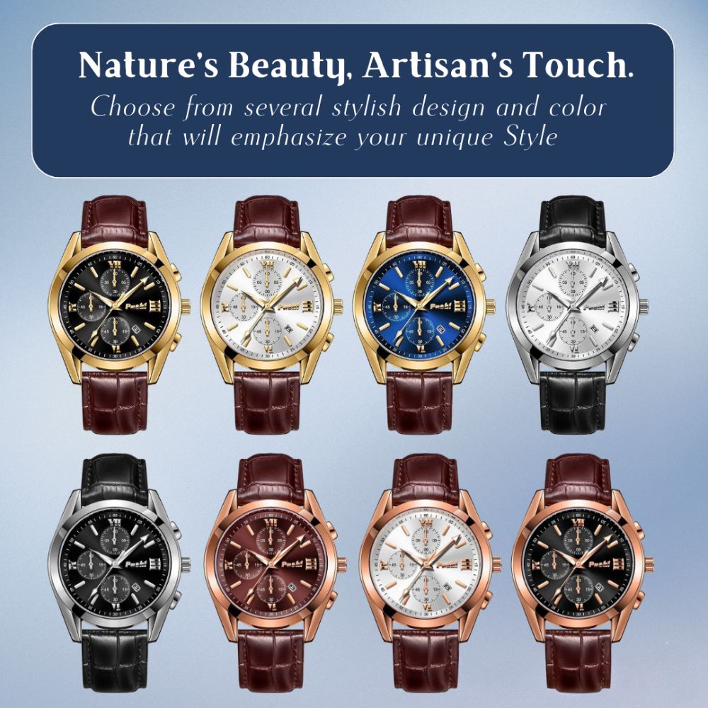 James | Men’s Chronograph Watch with Multi-Function Dial | 41mm