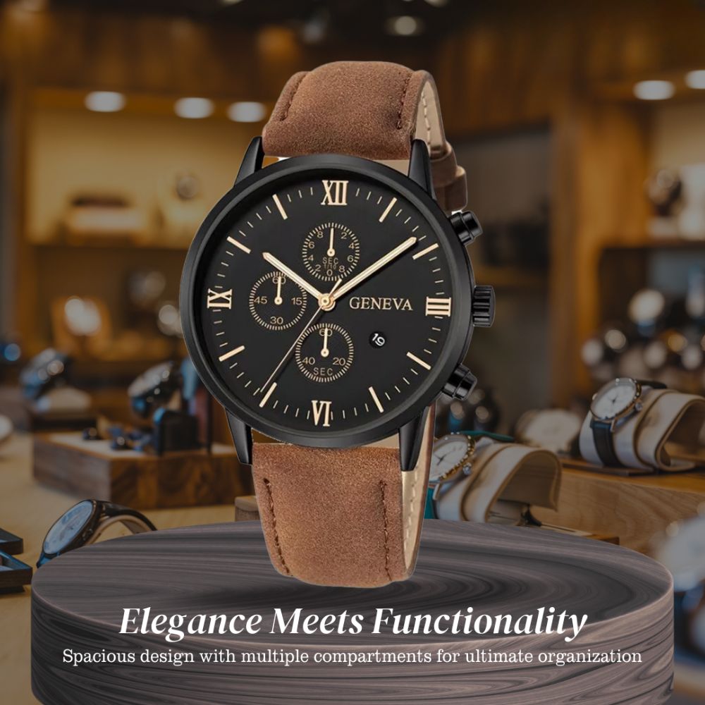 Zachary | Relaxed-Style Quartz Watch with Analog Display | 40.5mm