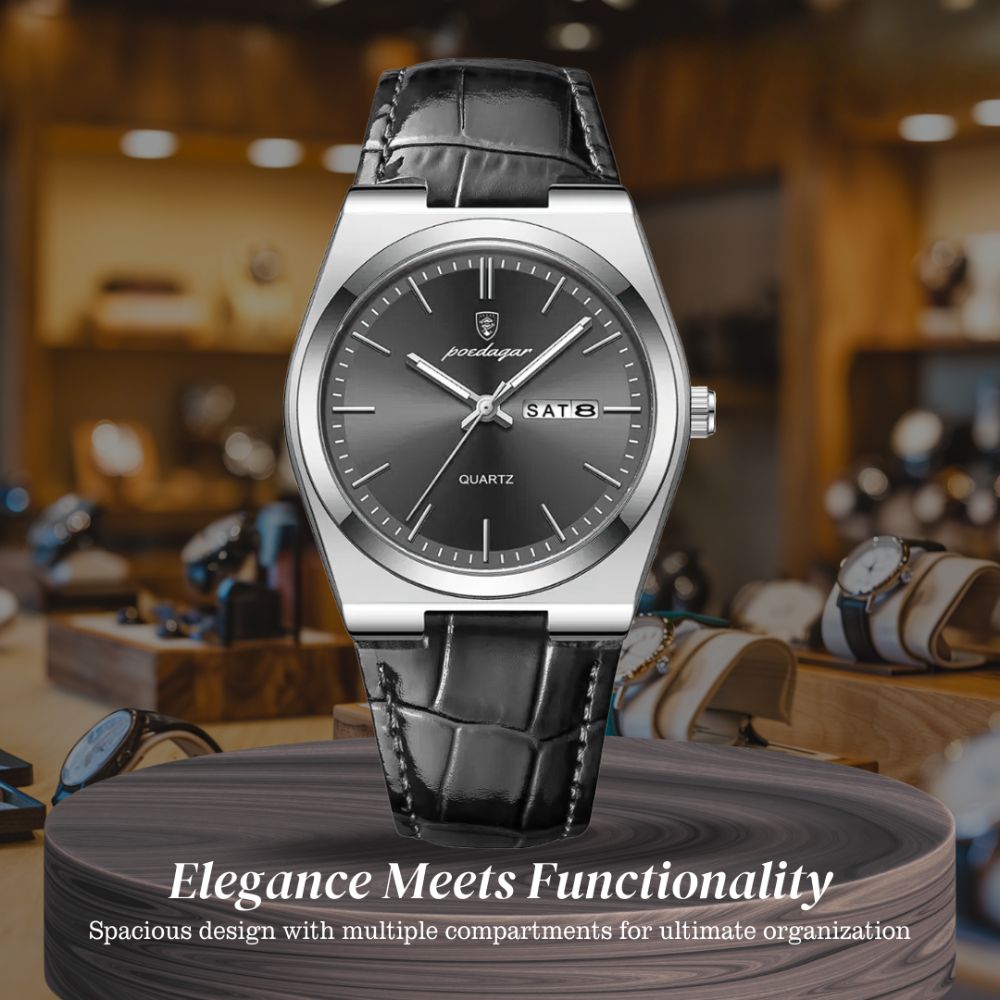 Asher | Business Casual Watch with Calendar | 40mm