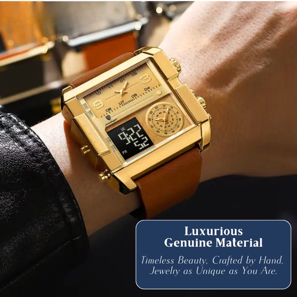 Alex | Men's Double Calendar Quartz Wristwatch