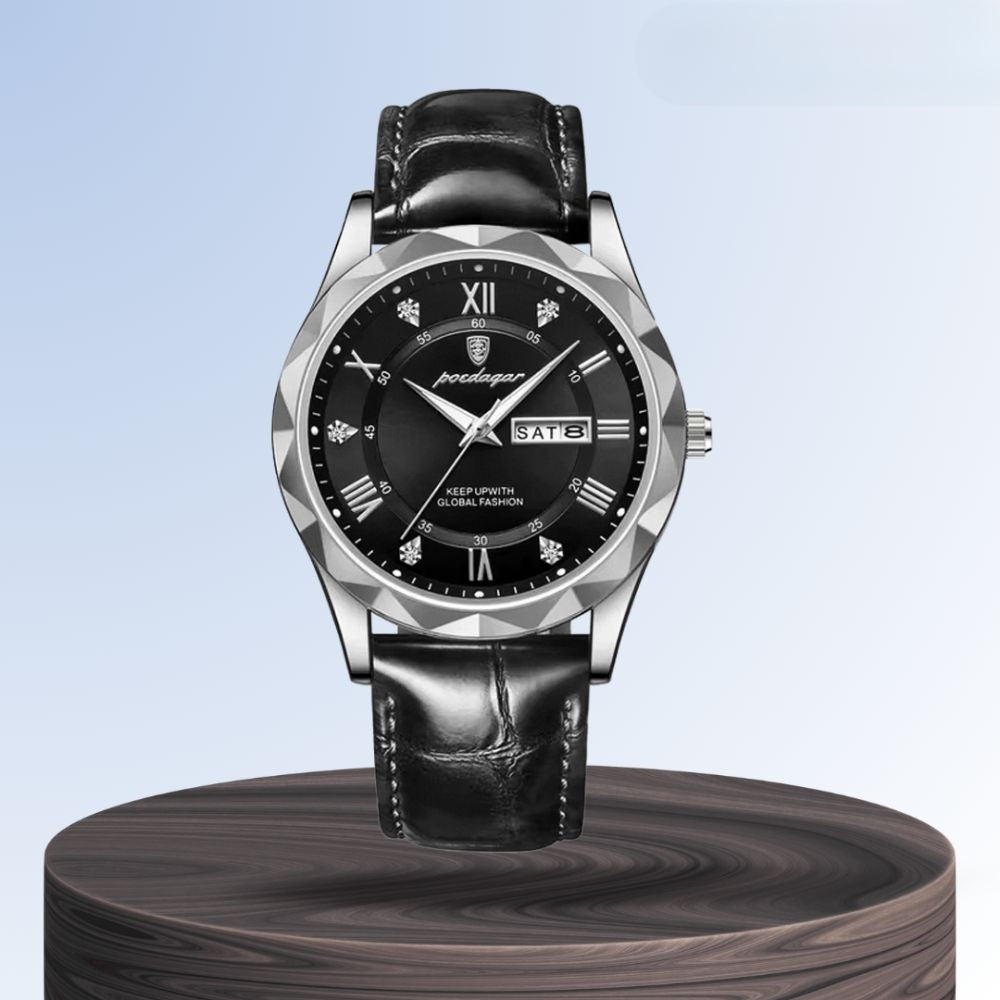 Brody | Elegant Leather Strap Quartz Watch