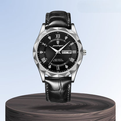 Brody | Elegant Leather Strap Quartz Watch