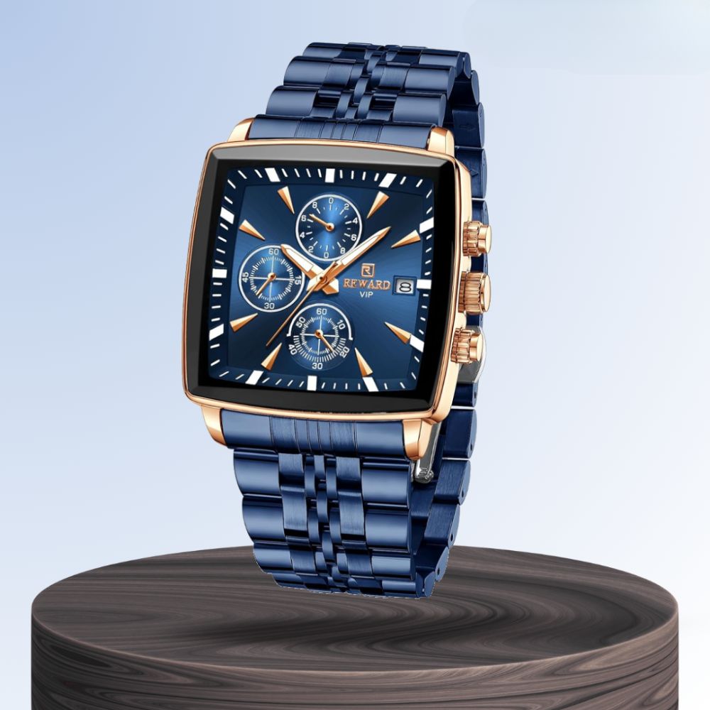 Troy | Men's Rectangular Luxury Quartz Wristwatch