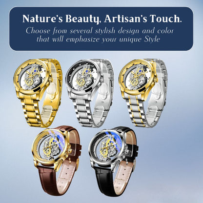 Rio | Hollow Double-sided Dial Skeleton Quartz Watch | 42mm