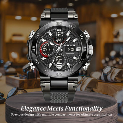 Nate | Men's Dual Display Digital Military Quartzwatch | 46mm