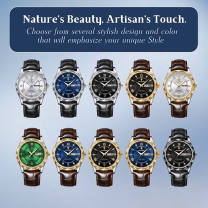 Levi | Men's Quartz Watch with Date and Day Display | 41mm