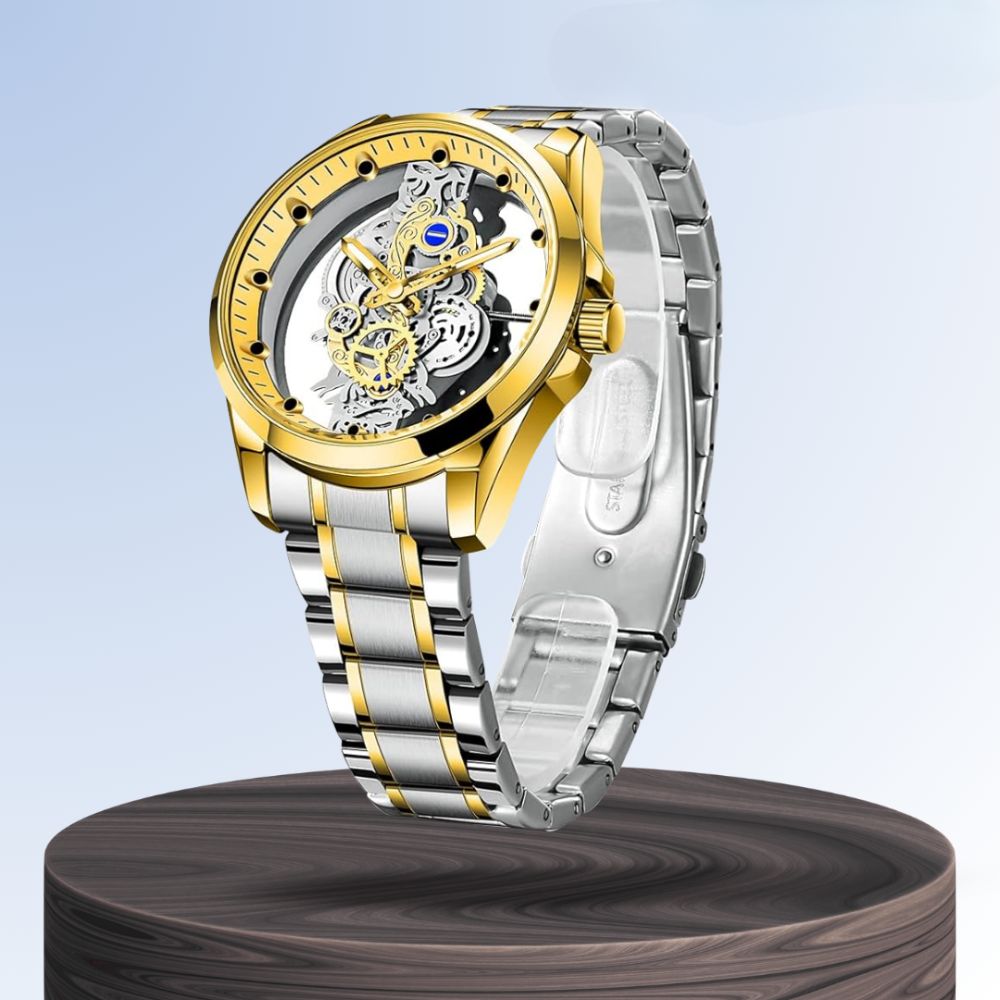 Rio | Hollow Double-sided Dial Skeleton Quartz Watch | 42mm