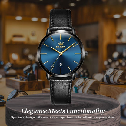 Finn | Cruise Leather Date Watch